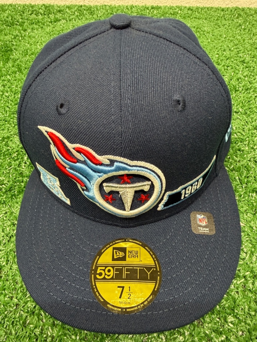 New Era 59FIFTY Tennessee Titans Flame Logo embroidered under Bill 7 1/2